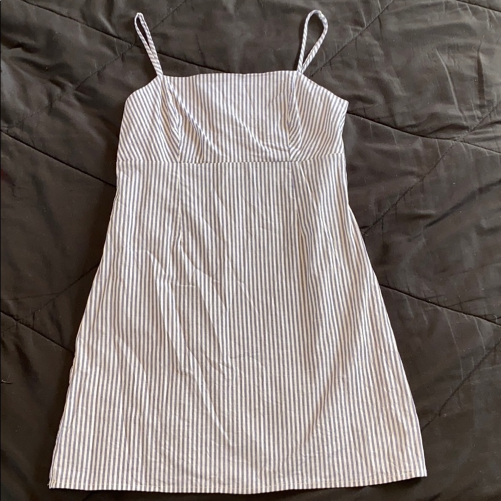 Blue &White Striped Dress